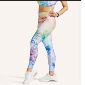With Peoloton Lead With Love Pride Rainbow Leggings M